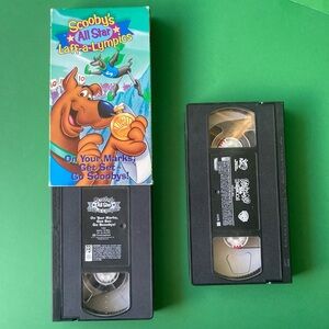 90s Vhs Bundle Scoobys All Star Laff-a-Lympics & Scooby Doo goes Hollywood